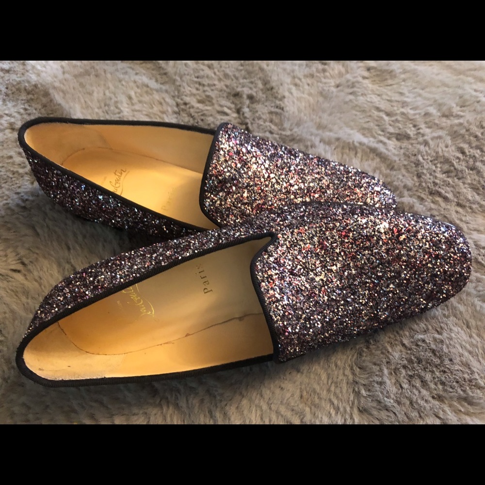 Christian Louboutin sparkly shoes